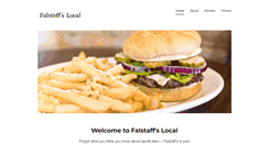 Desktop Screenshot of falstaffslocal.com